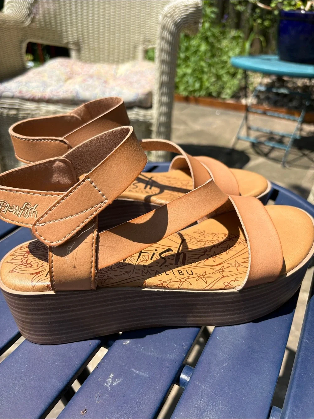 Women's Tan Blowfish Malibu Strappy Sandals